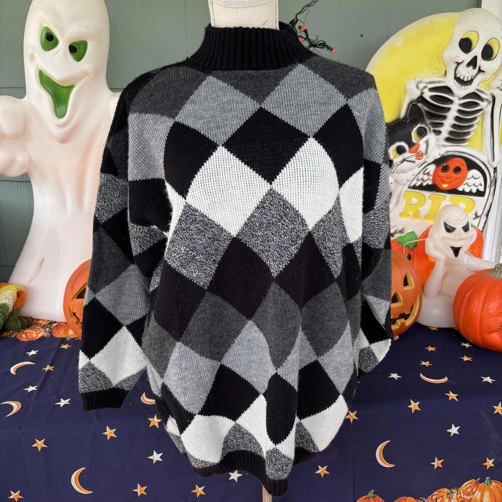 Vtg 80s/90s knit sweater - Picture 2 of 4